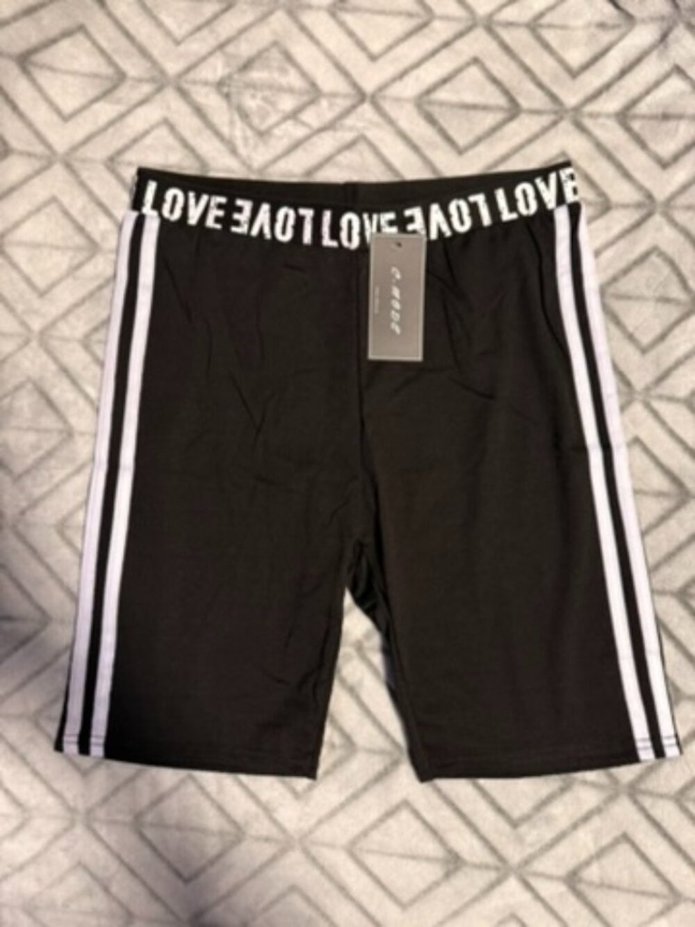 NWT MOA Black Biker Shorts | S/M & L/XL | Buttery Soft Stretch